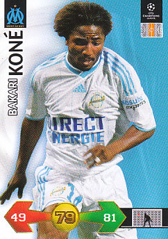 Bakari Kone Olympique Marseille 2009/10 Panini Super Strikes CL #241